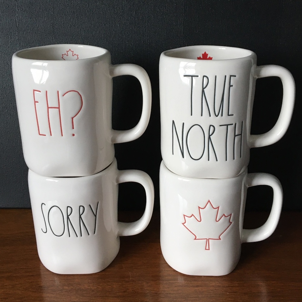 Rae Dunn Celebrating CANADA 🇨🇦 Mugs Set of 4